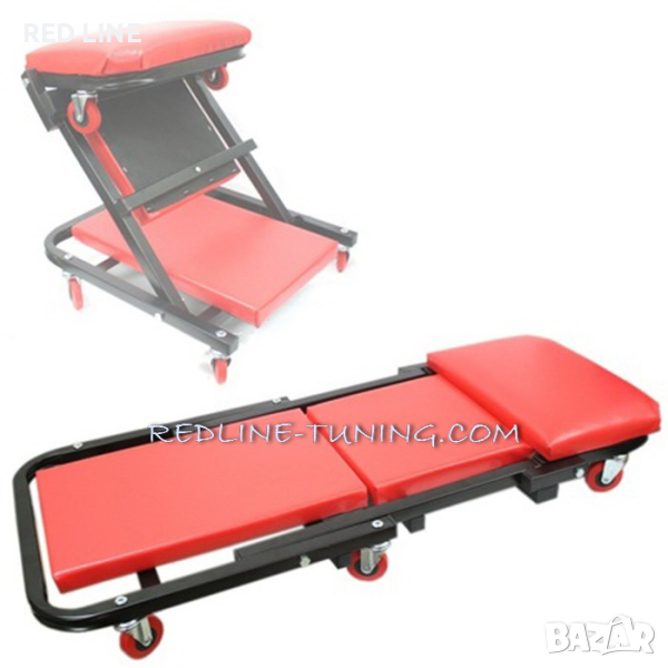 Сгъваема сервизна лежанка столче 115см - 150кг, снимка 1