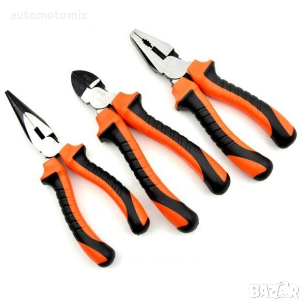 КЛЕЩИ С ГУМИРАНИ ДРЪЖКИ 3БР.- 2443, снимка 1