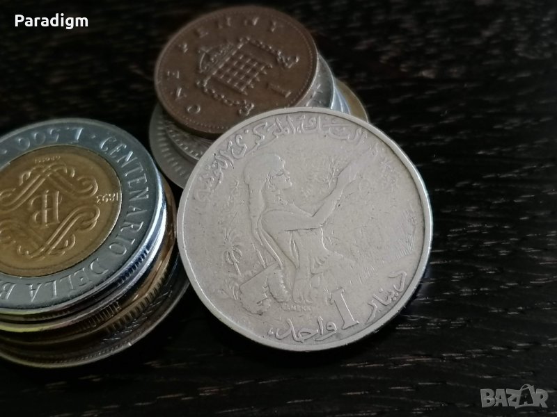 Mонета - Тунис - 1 динар | 1976г., снимка 1