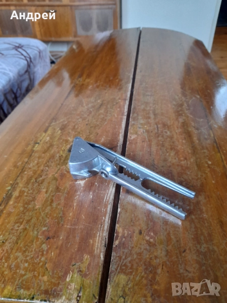 Стара алуминиева преса за чесън #25, снимка 1