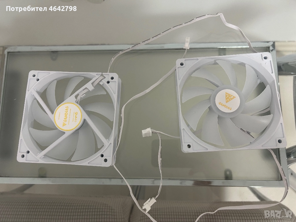 Вентилатори за охлаждане (2) NOTUS M1-1201 WH ARGB 120 mm, снимка 1