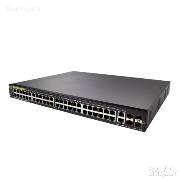 Суич Cisco SG350-52P, 1000Mbps, 48 порта, снимка 1