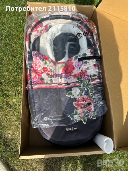 CYBEX КОШ ЗА НОВОРОДЕН PRIAM И E-PRIAM LUX SPRING BLOSSOM LIGHT, снимка 1