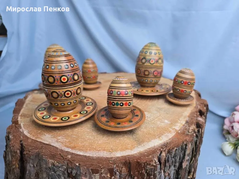 Дървени яйца, снимка 1