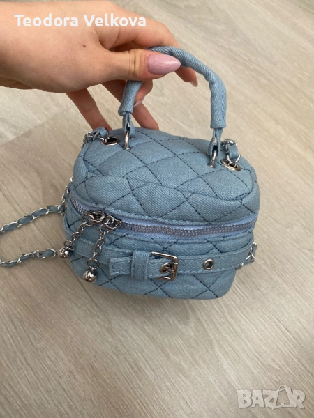 Мини деним чанта – с дълга дръжка,, снимка 1
