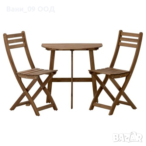 Сет балконска маса с 2 стола, снимка 1