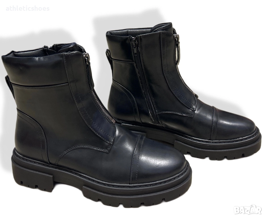 Дамски боти  отоплени в черно - F2121 ПРОМОЦИЯ, снимка 1
