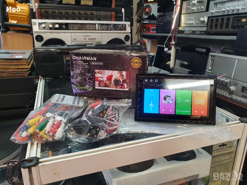 НОВА! Мултимедия с навигация за автомобил 2DIN с Android 9/ Двоен дин / 32GB вградена памет DDR 2GB, снимка 1