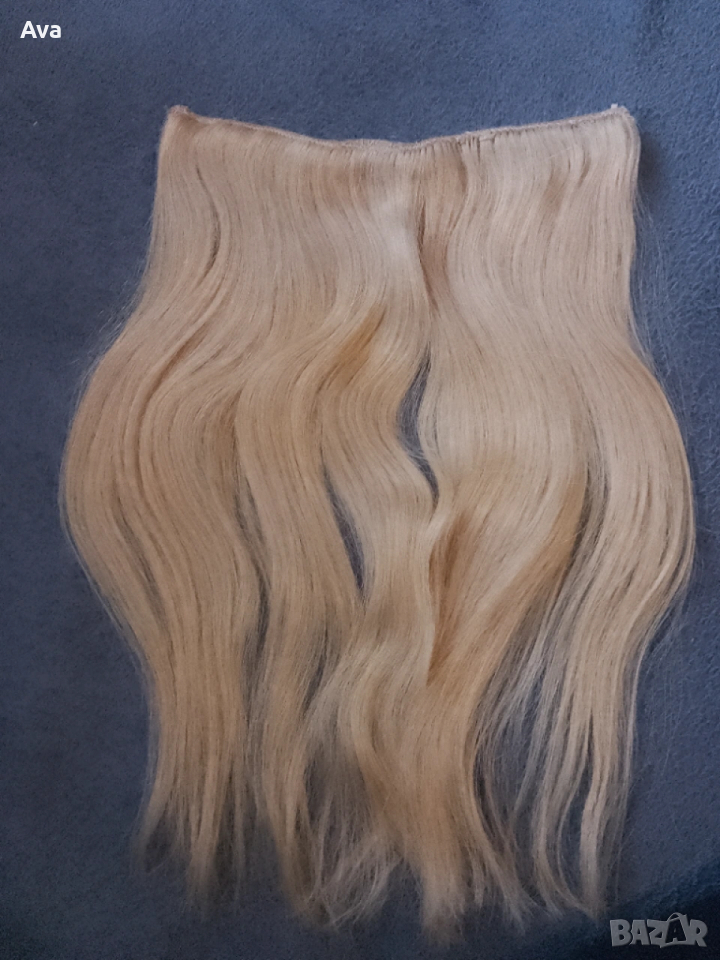 Естествена коса Руса 40 см, снимка 1