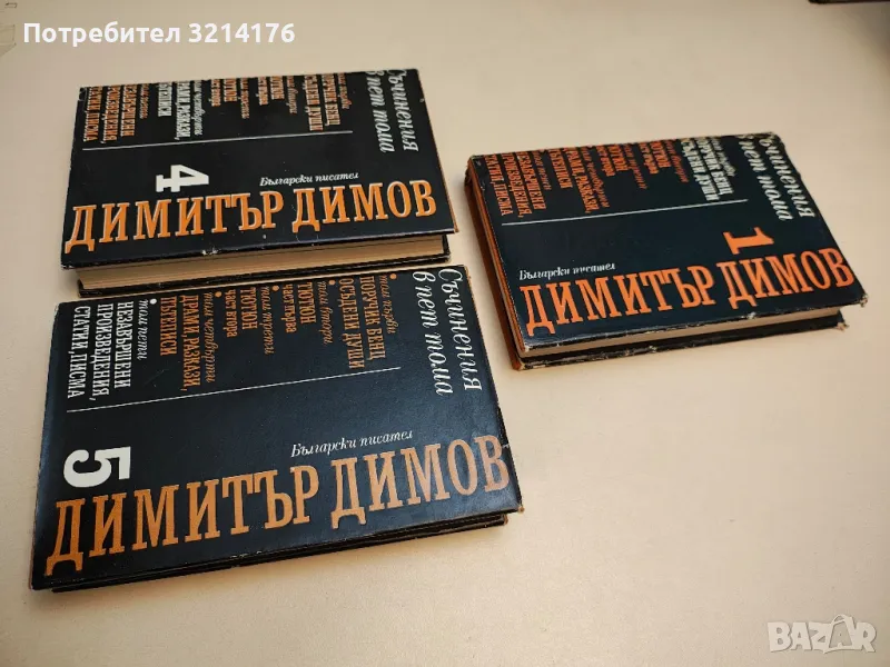 Съчинения в пет тома. Том 5. Незавършени произведения. Статии. Писма – Димитър Димов, снимка 1