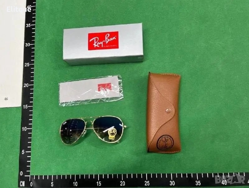 очила с черен обикновен калъф и Ув защита ray ban, снимка 1