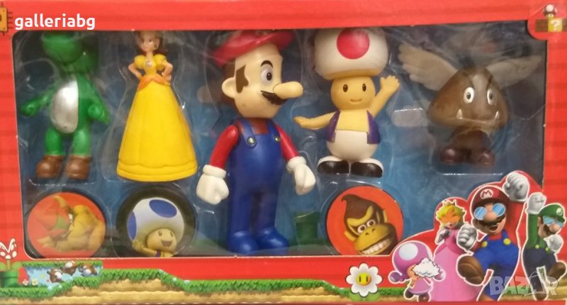 Комплект с фигурки от филма за Супер Марио (Super Mario), снимка 1