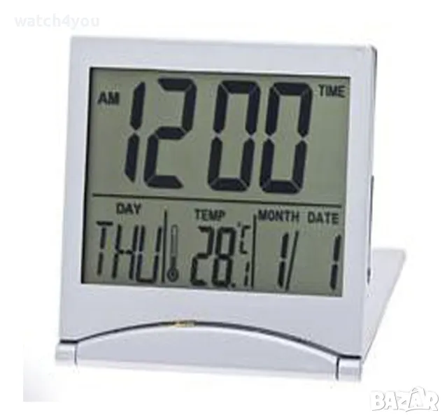 НОВ ЕЛЕКТРОНЕН НАСТОЛЕН ЧАСОВНИК.LCD ДИГИТАЛНИ ЧАСОВНИЦИ С ТЕМПЕРАТУРА КАЛЕНДАР.DIGITALEN CHASOWNIK, снимка 1