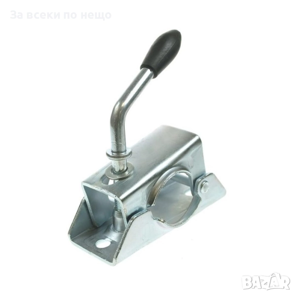 Скоба за опорно колело PA113 – Ø48 мм, поцинкована, бързозаключваща, снимка 1