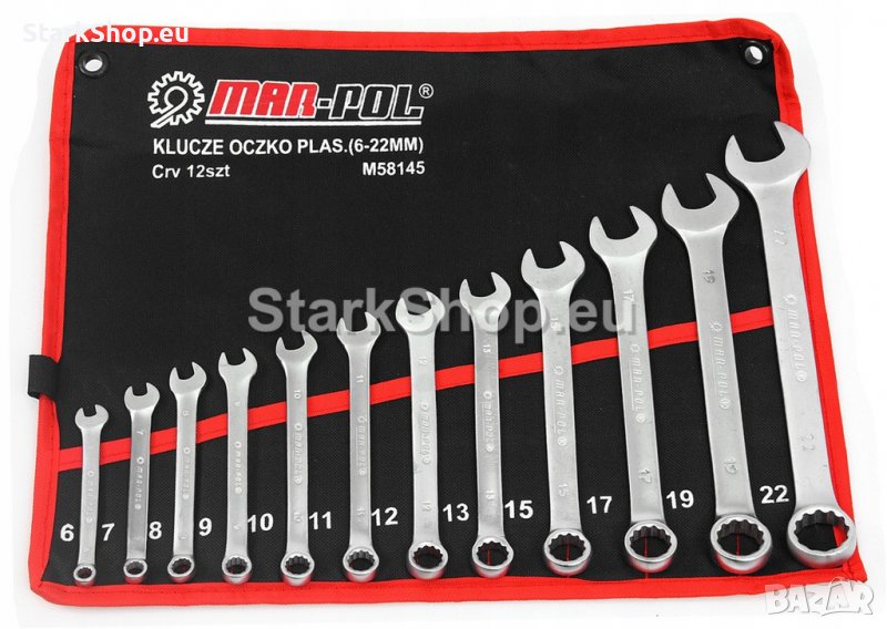 Звездогаечни ключове Mar-Pol 6-22мм К-Т 12 бр., снимка 1