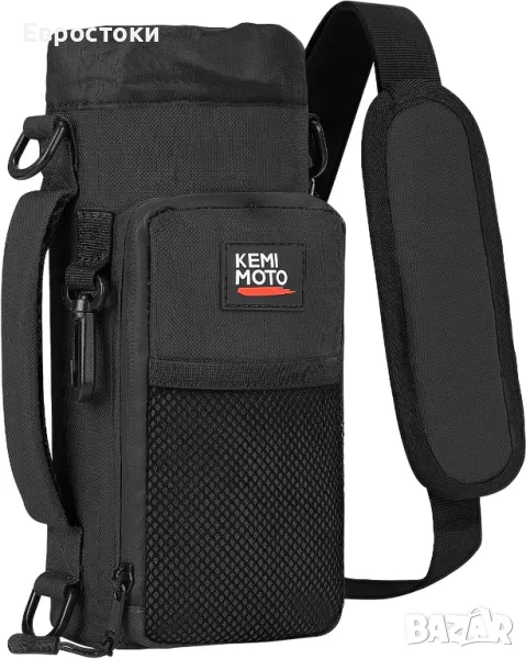 KEMIMOTO Чанта за бутилка вода, с регулируема презрамка, за туризъм, къмпинг, риболов, снимка 1