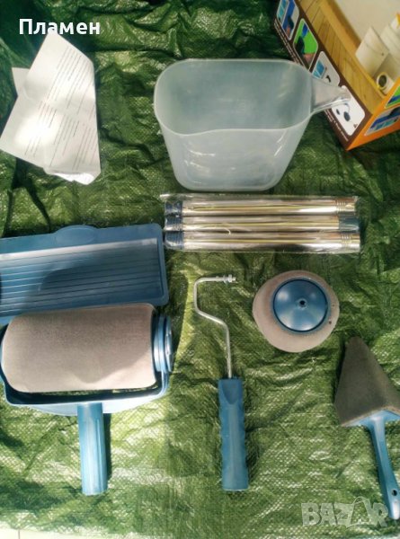 Комплект система от валяк с рерзервоар и аксесоари за боядисване 5 в 1, снимка 1