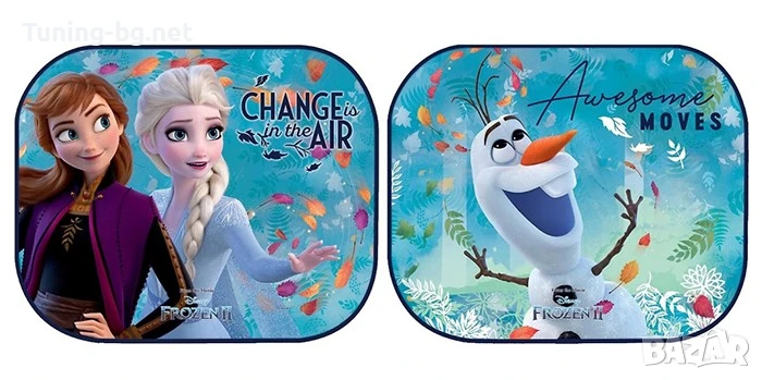 Страничен сенник Frozen 44x35см 2БР/К-Т, снимка 1