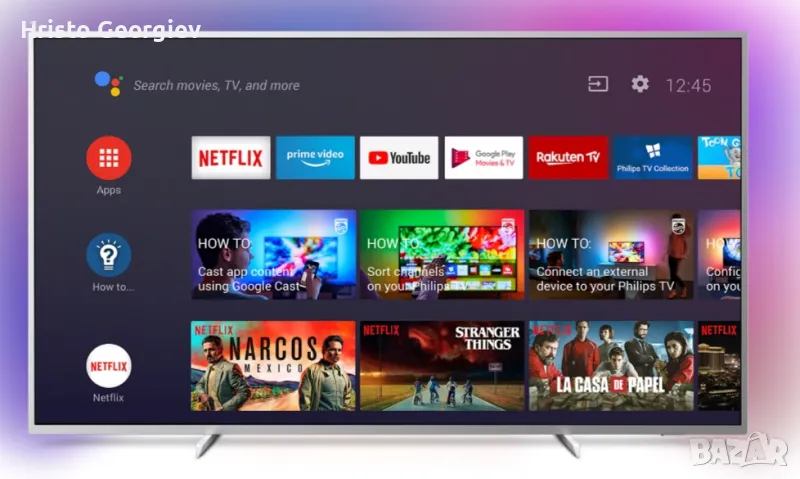 Телевизор LED Smart Android Philips, 70" (178 см),  4K UHD TV, снимка 1