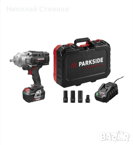 Parkside PASSP 20-Li C4 - Нов мощен безчетков гайковерт , снимка 4 - Винтоверти - 55815769