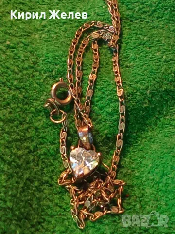 НЕЖЕН СРЕБЪРЕН ПЕНДАНТ с КУБИЧЕН ЦИРКОН ФИАНИТ и СТАРИННА СРЕБЪРНА ВЕРИЖКА СРЕБРО 900 ALIS 39960, снимка 16 - Колиета, медальони, синджири - 50056707