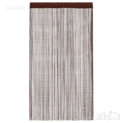 vidaXL Пердета ресни, 2 бр, 140x250 см, кафяви, снимка 3 - Пердета и завеси - 56145999