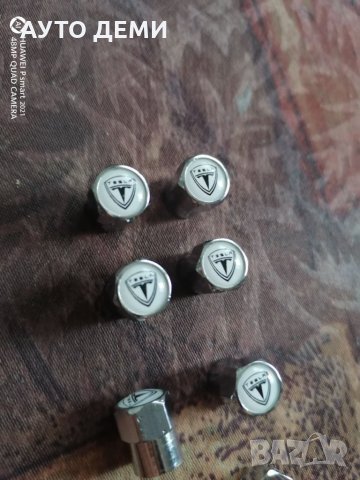 Качественни неръждаем метал хром капачки за вентили на гуми с емблема Tesla Тесла за кола автомобил , снимка 6 - Аксесоари и консумативи - 33850173