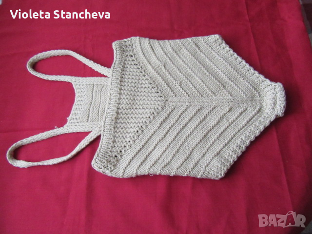 ДОМАШНО ПЛЕТЕНИ БЕБЕШКИ ПАНТАЛОНКИ, снимка 5 - Панталони и долнища за бебе - 36379825