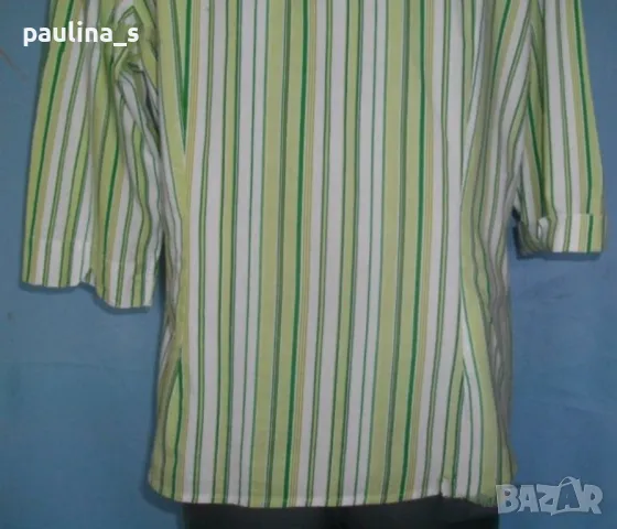 Два различни броя / Дамска риза от органичен памук в райе , снимка 15 - Ризи - 14505690