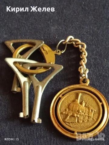 Много рядък уникат ключодържател БЪЛГАРСКИ ДЪРЖАВНИ ЖЕЛЕЗНИЦИ 44298, снимка 8 - Колекции - 50077039