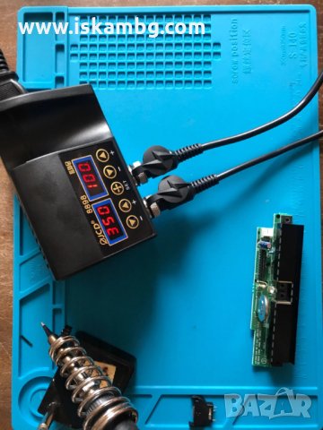 Професионална!!! Станция за горещ въздух и поялник за запояване LCD дисплей - КОД 8858, снимка 4 - Поялници и запояване - 34171526