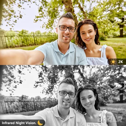 2K безжична камера със звънец, 2.4G WIFI, 32GB SD карта, 2-посочно аудио, снимка 7 - Друга електроника - 48418753