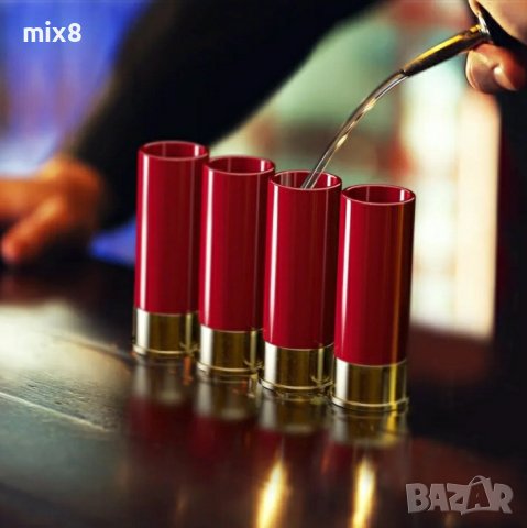 Чаша за шот / комплект чашки ловен патрон 