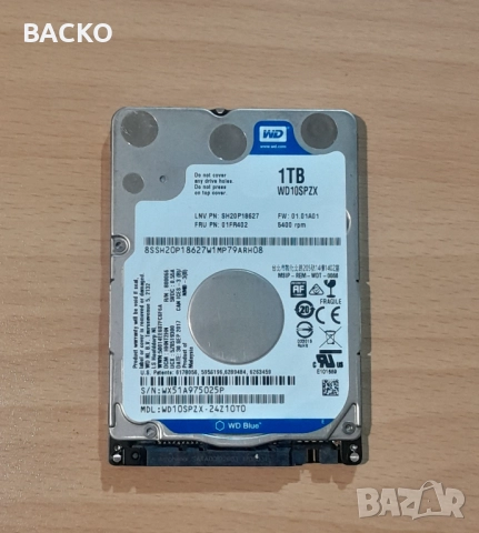 Хард диск 1TB 2,5  WD