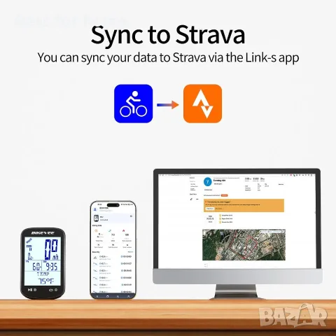 Безжичен GPS велокомпютър, снимка 3 - Друга електроника - 56301083