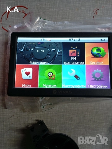 GPS Навигация VIVAS 7" – нова, с кутия и аксесоари, снимка 3 - Други - 51897413