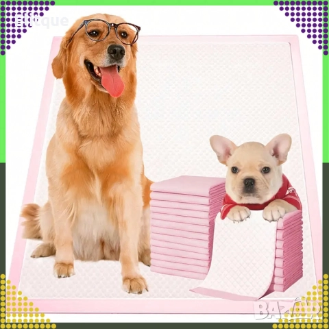 Хигиенни подложки за кучета и котки 60×90 см – Дебели абсорбиращи постелки, 50 бр. в пакет, снимка 13 - За кучета - 52938537