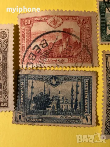 Лот от 12 броя стари Отомански пощенски марки, снимка 2 - Филателия - 49160226