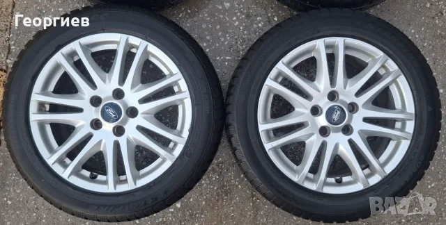 Оригинални лети джанти Ford 16" със зимни гуми, снимка 2 - Гуми и джанти - 55772249