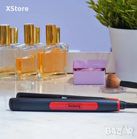 Преса за коса Rosberg, въпнообразна плоча, черно/ червено, 2 ГОДИНИ ГАРАНЦИЯ, снимка 3 - Други - 52593765