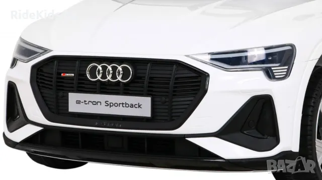 Audi E-Tron Sportback 12V – Детска акумулаторна кола, Бяла, EVA гуми, 4x4, снимка 5 - Детски велосипеди, триколки и коли - 50427205