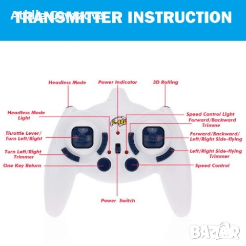 Квадрокоптер Sky Phantom - 2.4G RTF Mini UFO RC AIR UFO, снимка 2 - Други - 52823968