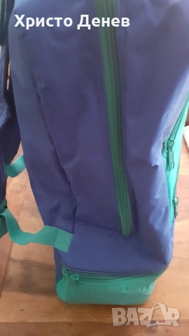 раница много плътна, двойна с изолация между пластовете, стабилен промазан плат, внос от Дания, снимка 4 - Раници - 53151760