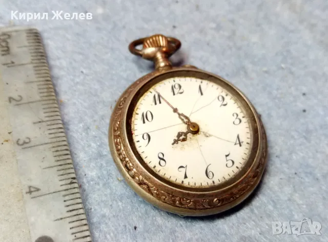 Стар ШВЕЙЦАРСКИ СРЕБЪРЕН ДЖОБЕН ЧАСОВНИК 8 РУБИНА СРЕБРО 800 с ПОЗЛАТА СТИЛНО ОРНАМЕНТИРАН 48398, снимка 7 - Антикварни и старинни предмети - 48006299