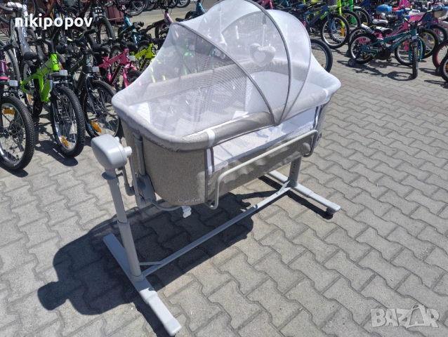 CANGAROO Легло люлка C`est la vie сив, снимка 2 - Детски люлки - 53569032