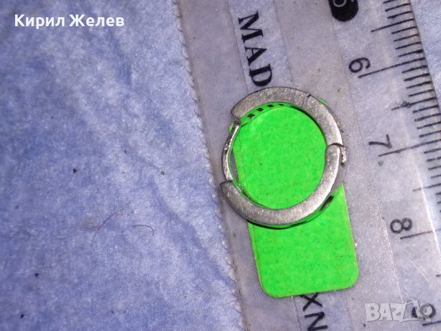 СРЕБЪРНА АЖУРНА със СЪРЧИЦА БЕЛ ЕПОК СТИЛ ВИНТИДЖ ОБЕЦА СРЕБРО 925 ПРОБА 29706, снимка 8 - Обеци - 40502093