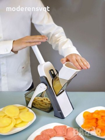 Универсално кухненско ренде с 4 режещи остриета, снимка 6 - Аксесоари за кухня - 44338175