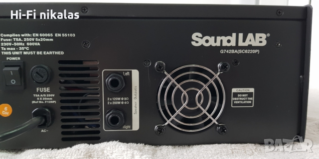  активен мишпулт стъпало усилвател SOUND LAB G742BA, снимка 6 - Ресийвъри, усилватели, смесителни пултове - 44839016