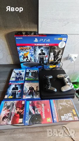КАТО НОВА !!! Sony Playstation PS4, 1 TB,CUH-2216B +7 игри, снимка 1 - PlayStation конзоли - 56241481