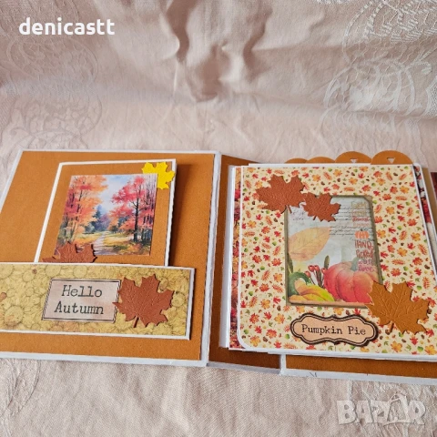 Ръчно изработен албум Есен , снимка 3 - Декорация за дома - 51300659